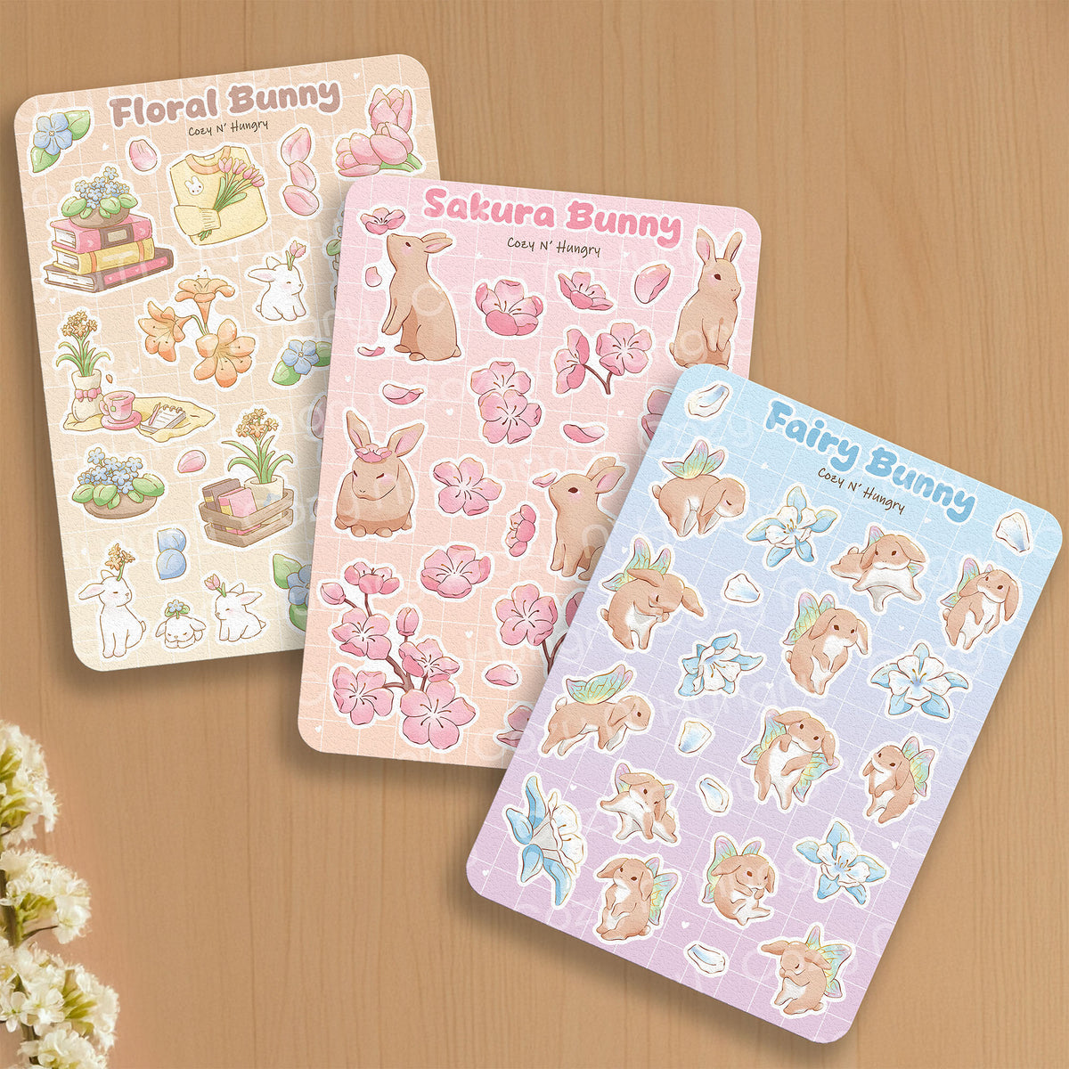 Bunny Sticker Sheet Collection