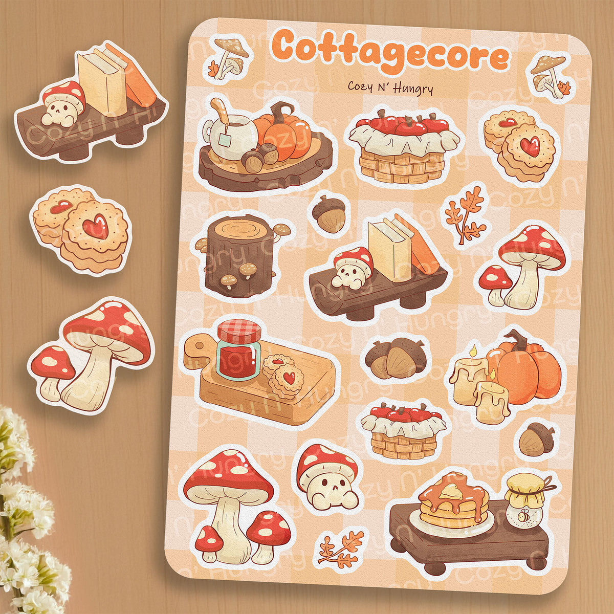 Cottagecore Sticker Sheet