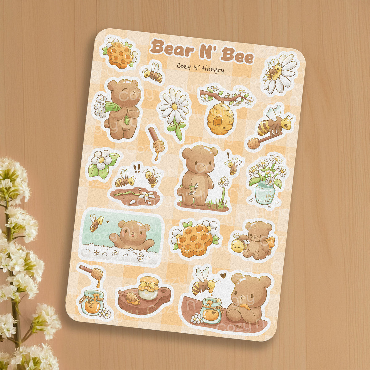 Bear N' Bee Sticker Sheet